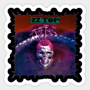 Retro Zz Top 4 Sticker